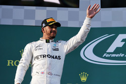 Podium : le second Lewis Hamilton, Mercedes AMG F1