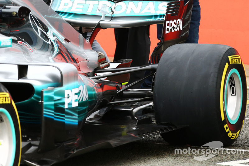Mercedes AMG F1 W08 detail achterkant