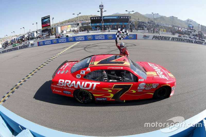 Race winner Justin Allgaier, JR Motorsports Chevrolet