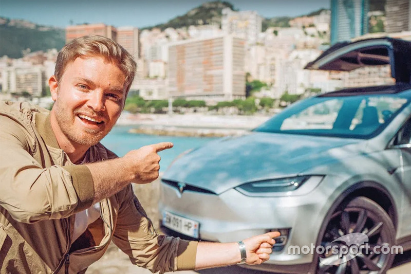 InsideEVs Nico Rosberg drives the Tesla Model X
