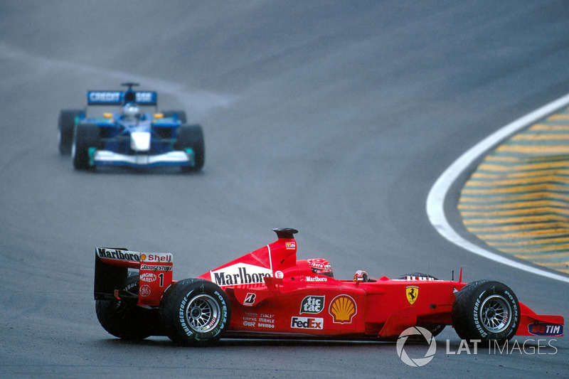 Michael Schumacher, Ferrari F1 2001 spins