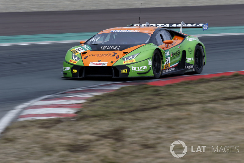 #63 ORANGE1 by GRT Grasser Lamborghini Huracán GT3: Andrea Caldarelli, Mirko Bortolotti