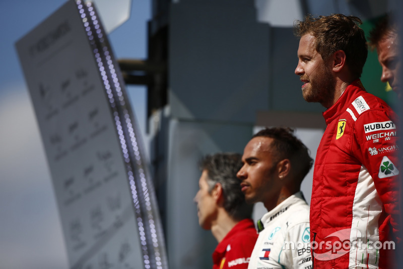El ganador: Sebastian Vettel, Ferrari