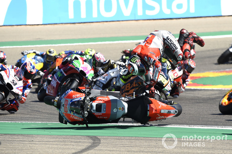 Jorge Lorenzo, Ducati Team crash at the start