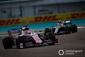 Sergio Pérez, Racing Point RP19, Valtteri Bottas, Mercedes AMG W10