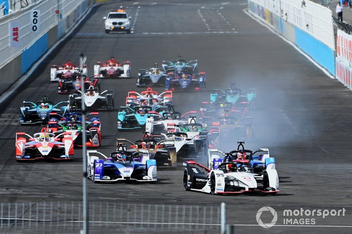 Pascal Wehrlein, Tag Heuer Porsche, Porsche 99X Electric, Jake Dennis, BMW I Andretti Motorsport, BMW iFE.21, Maximilian Guenther, BMW I Andretti Motorsports, BMW iFE.21, Jean-Eric Vergne, DS Techeetah, DS E-Tense FE21