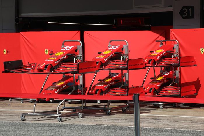 Alerón delantero del Ferrari SF21 