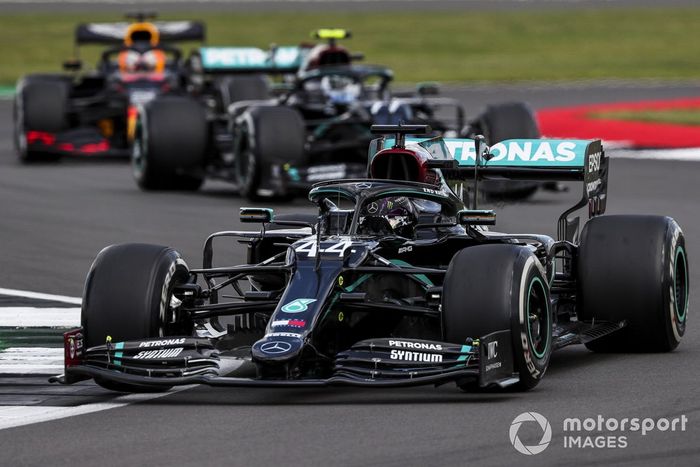 Lewis Hamilton, Mercedes F1 W11,lValtteri Bottas, Mercedes F1 W11, Max Verstappen, Red Bull Racing RB16