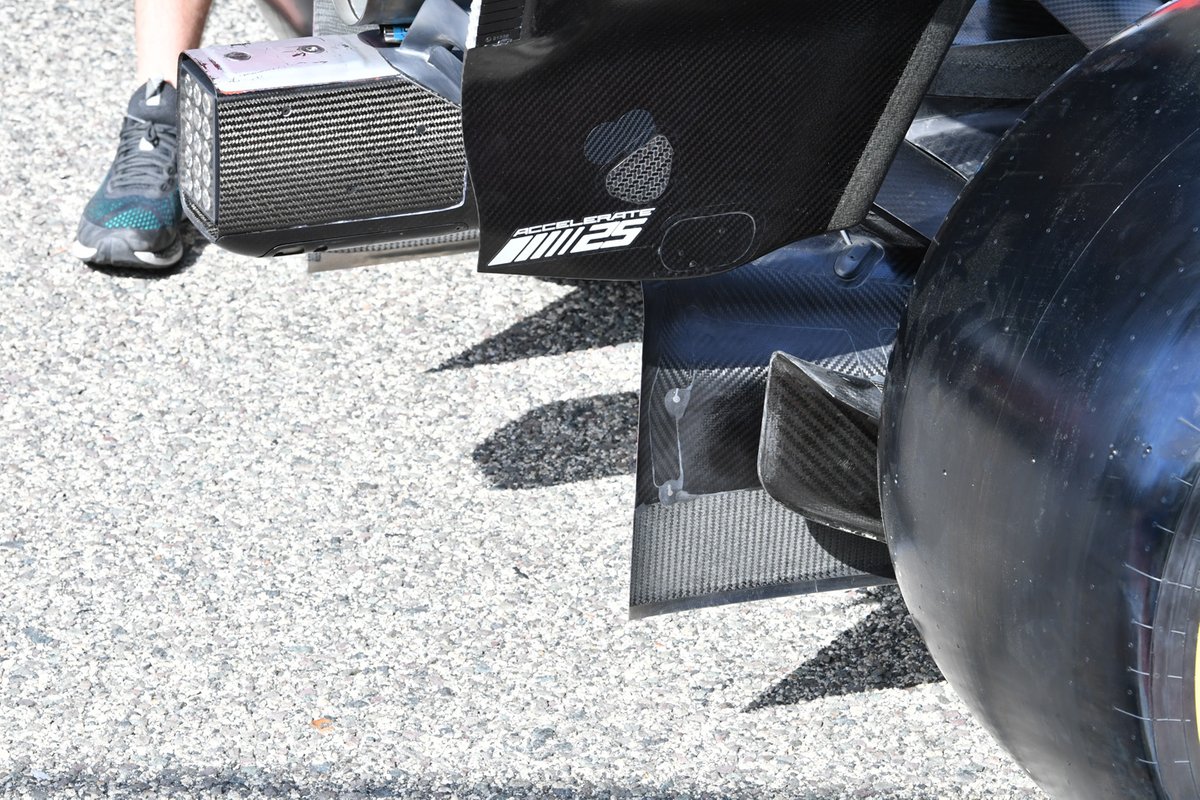 Detalle de la parte trasera del Alfa Romeo C42