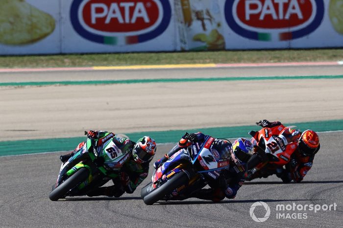 Toprak Razgatlioglu, Pata Yamaha WorldSBK, Jonathan Rea, Kawasaki Racing Team WSBK, Michael Ruben Rinaldi, Aruba.it Racing Ducati