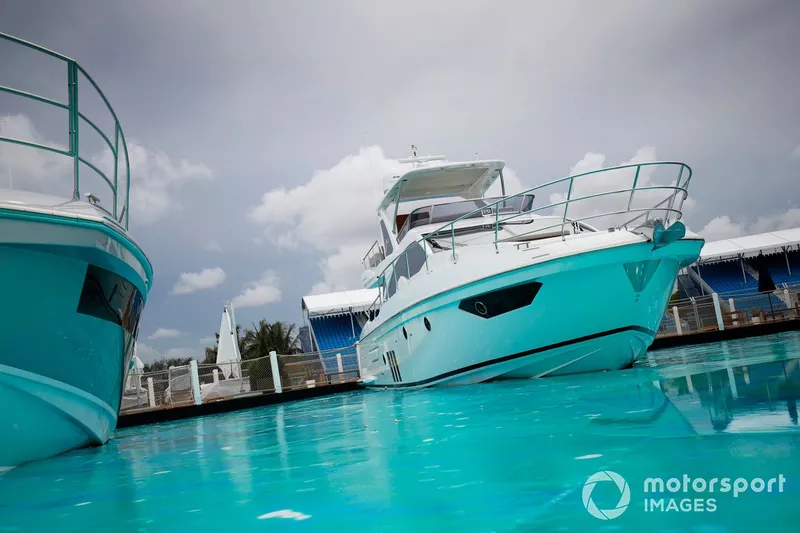 A boat on the fake Marina