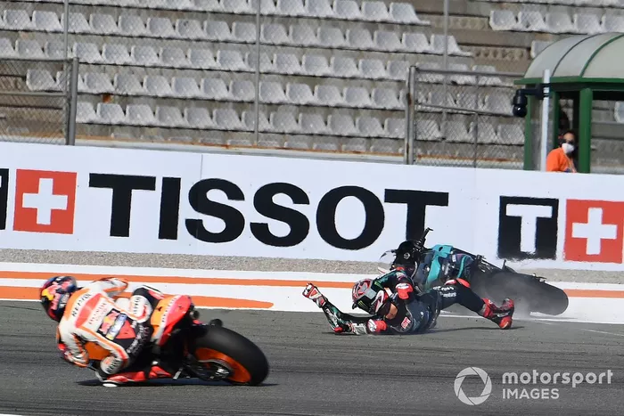 Caída de Fabio Quartararo, Petronas Yamaha SRT