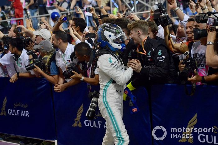 Valtteri Bottas, Mercedes AMG F1, segundo lugar en Parc Ferme