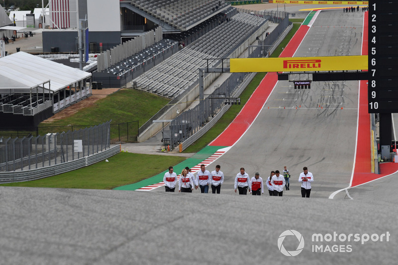 Charles Leclerc, Alfa Romeo Sauber F1 Team walks the track 