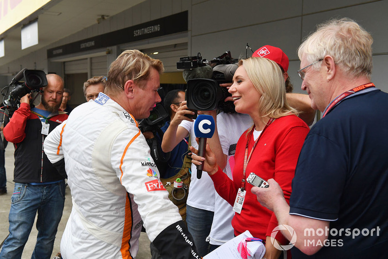 Mika Hakkinen Leyendas F1 30 Aniversario vuelta de Demostración