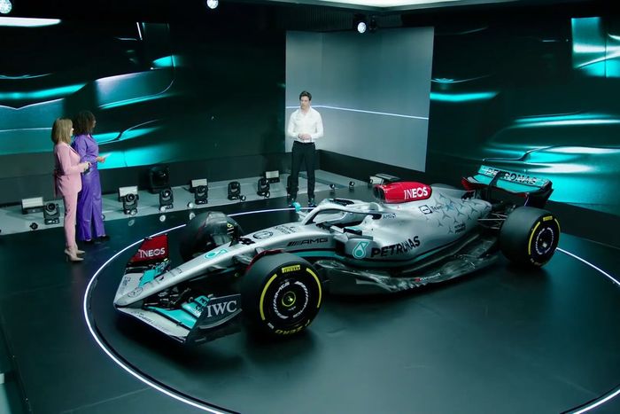 Detalle del Mercedes W13