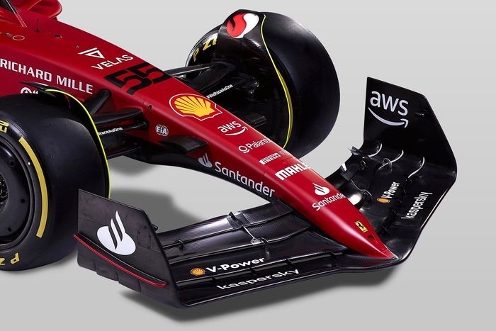 Detalle del Ferrari F1-75