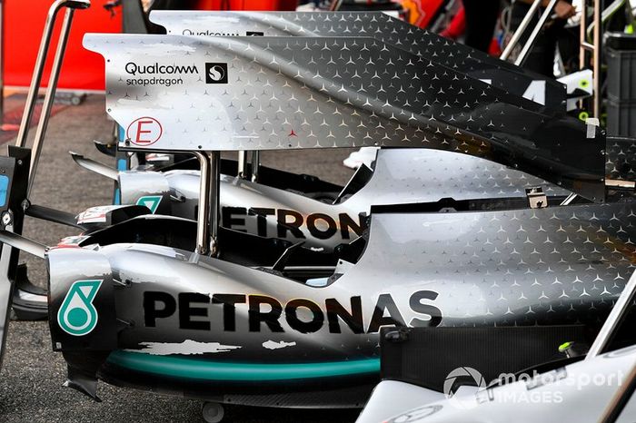 Cubierta del motor del Mercedes AMG F1 W10 