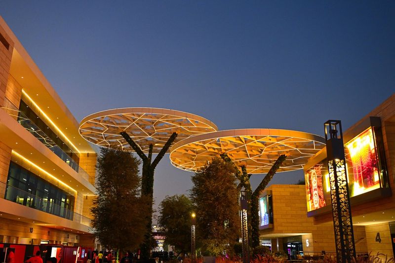 Vue générale du paddock