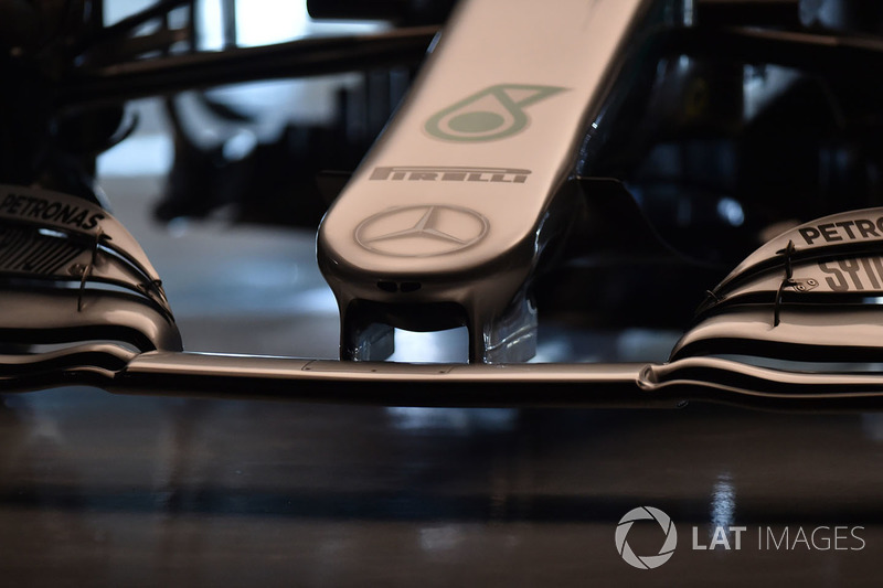 Mercedes AMG F1 W09, detalle de la nariz