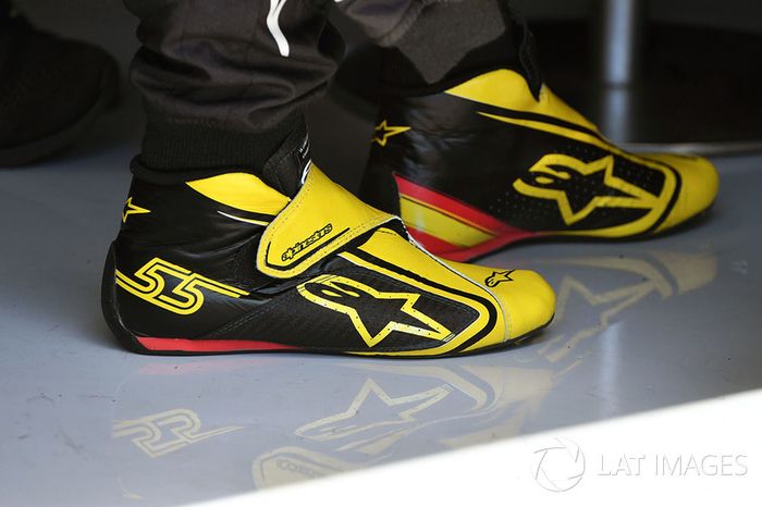 Las botas Alipnestars de Carlos Sainz Jr., Renault Sport F1 Team