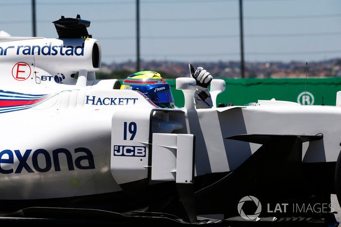Felipe Massa, Williams FW40, vuelve al parc ferme