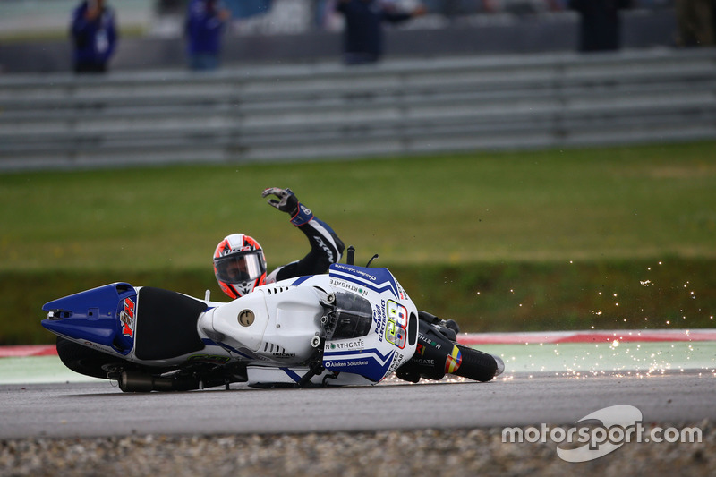 Choque de, Yonny Hernández, Aspar MotoGP Team