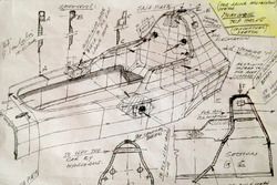 Boceto de Enrique Scalabroni parabrisas activos