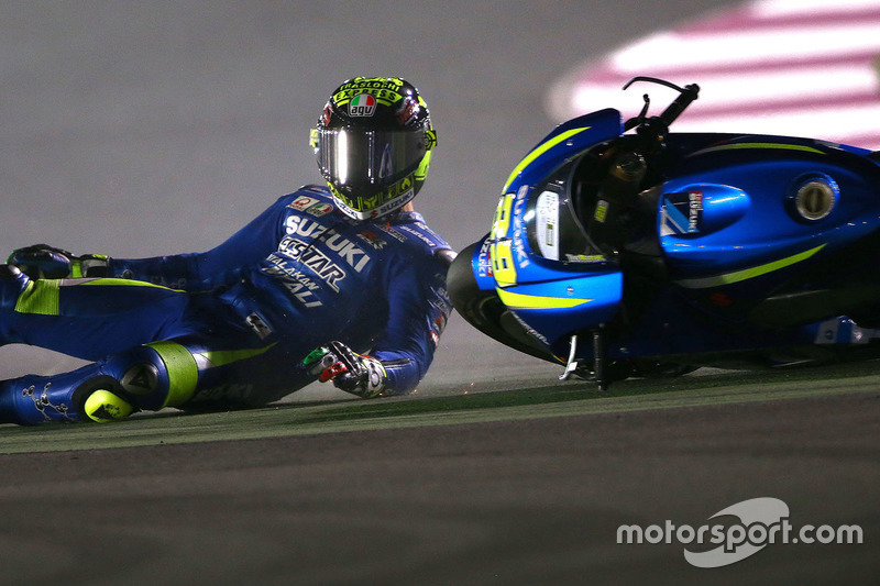 Andrea Iannone, Team Suzuki MotoGP crash