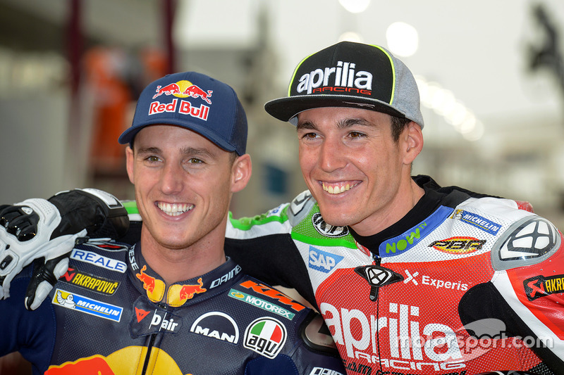 Pol Espargaro, Red Bull KTM Factory Racing; Aleix Espargaro, Aprilia Racing Team Gresini