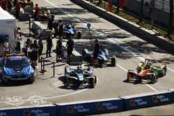 Sébastien Buemi, Renault e.Dams, ve Daniel Abt, ABT Schaeffler Audi Sport