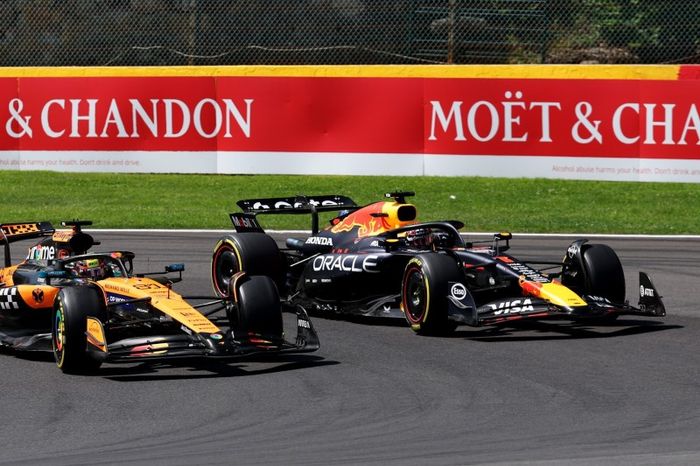 Vuelta 1 perfectamente cronometrada: ¡Verstappen gana el sprint de F1 en Spa por delante de Piastri!