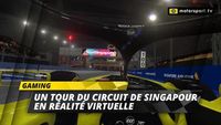 Un recorrido por el circuito de Singapur en realidad virtual