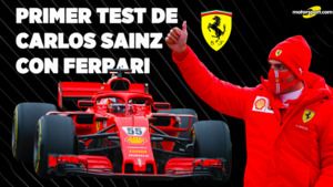El primer test de Carlos Sainz con Ferrari