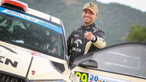 Kajetan Kajetanowicz po odcinku testowym przed Rajdem Estonii 2022