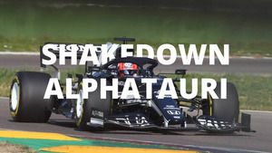 El AT02 de AlphaTauri en pista por primera vez