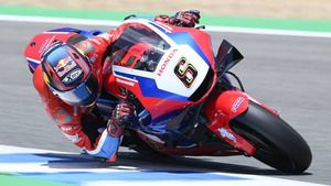 El equipo de pruebas de MotoGP de Honda HRC en acción