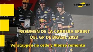 Resumen de la carrera sprint del sábado del GP de Qatar de F1 2023, con Max Verstappen tricampeón