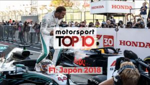 El top 10 del GP de Japón de F1 2018