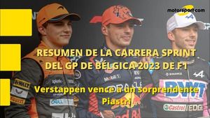 Resumen de la carrera sprint del GP de Bélgica 2023 de F1