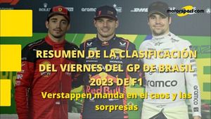 Resumen de la clasificación del viernes del GP de Brasil de F1 2023