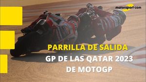 PARRILLA DE SALIDA para la carrera de MOTOGP del GP de QATAR 2023