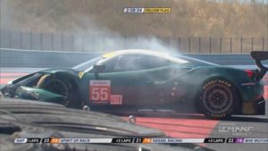 4h de Le Castellet: GTE and LMP2 colisión de automóviles