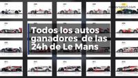 Todos los autos ganadores de las 24h de Le Mans