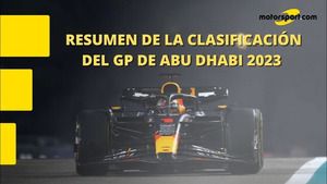 Resumen de la clasificación del GP de Abu Dhabi 2023 de F1