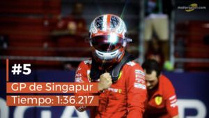 Las 5 poles de Leclerc con Ferrari