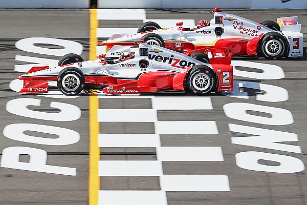 Video - Helio Castroneves gana la pole en Pocono; fuerte choque de Kimball
