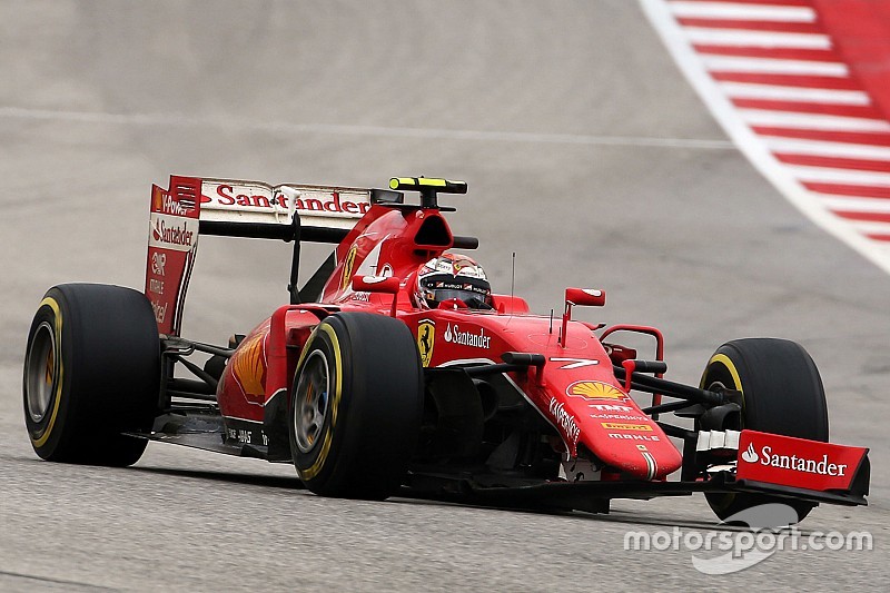 Kimi Raikkonen, Ferrari SF15-T con un alerón delantero roto