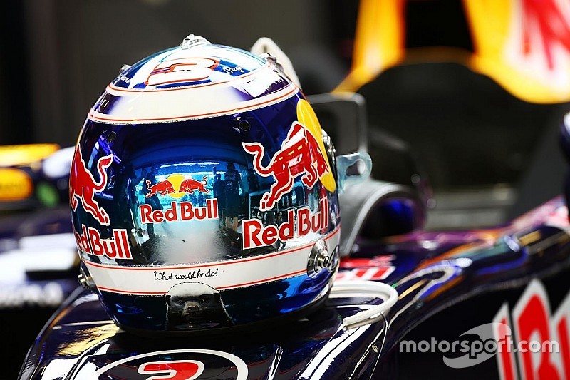 The helmet of Daniel Ricciardo, Red Bull Racing