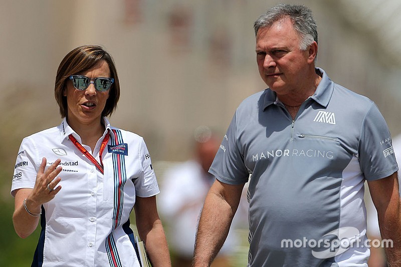 Claire Williams, Williams F1 Team and Dave Ryan, Manor Racing Racing Director